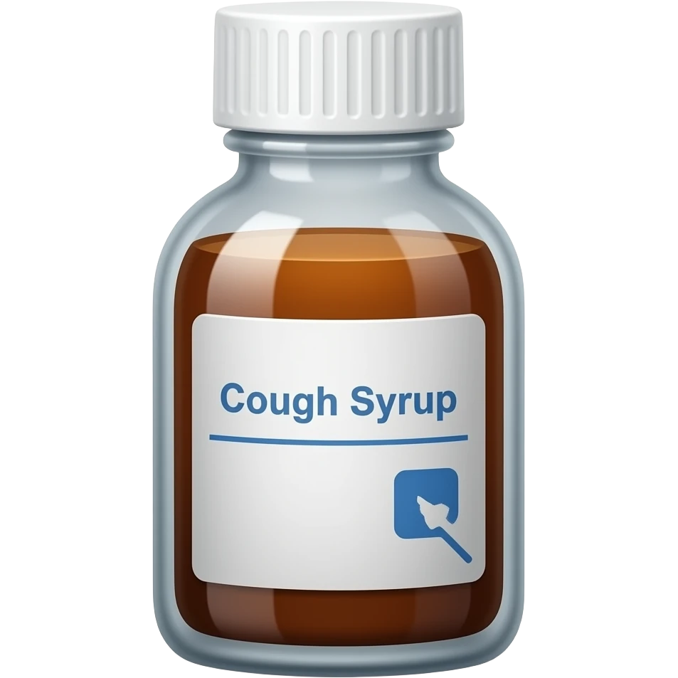 presciption cough syrup bottle emoji