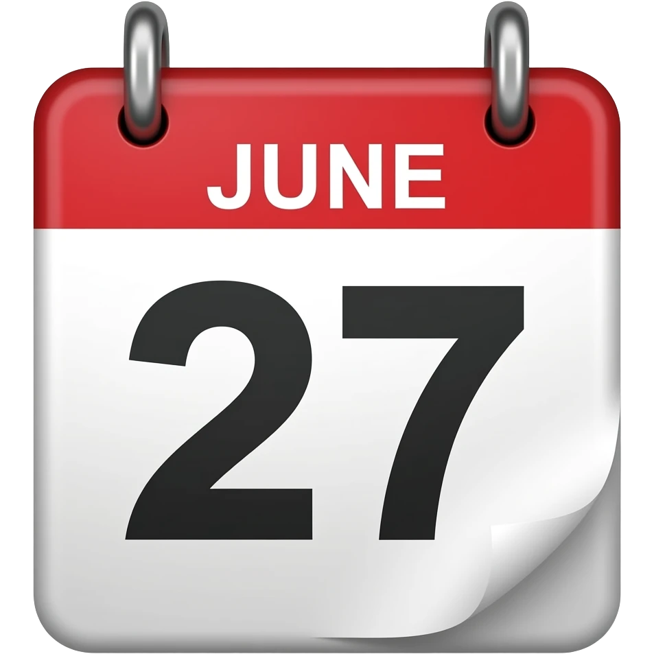 June 27th emoji