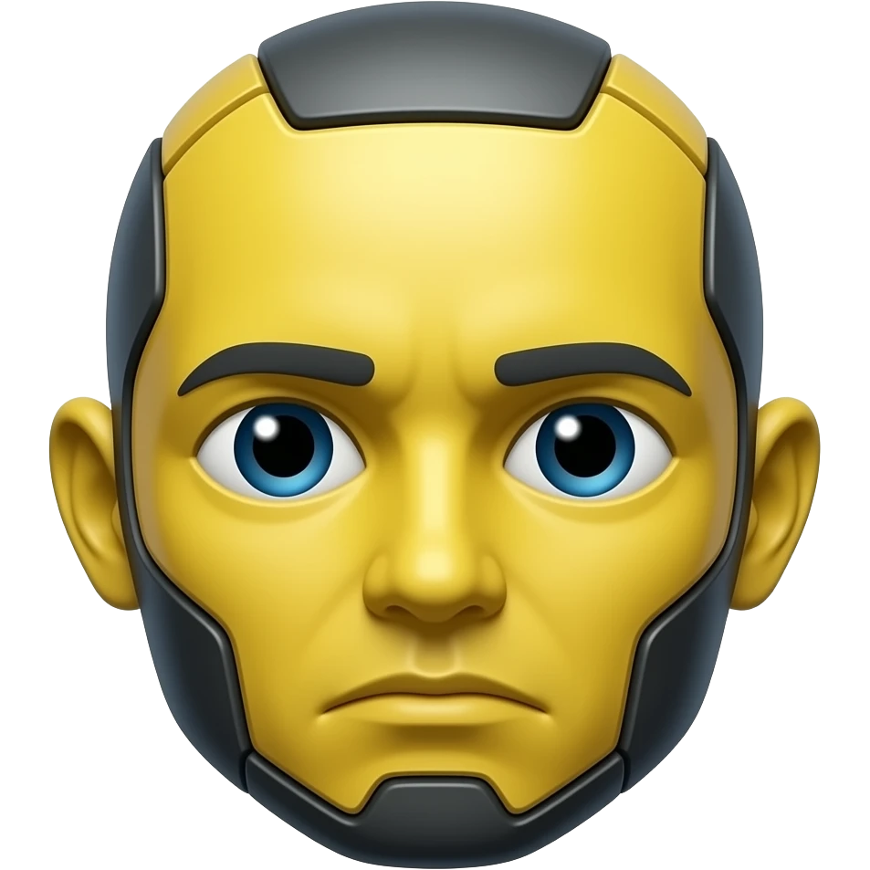 Android, yellow face, 2 dimensional pouting face emoji