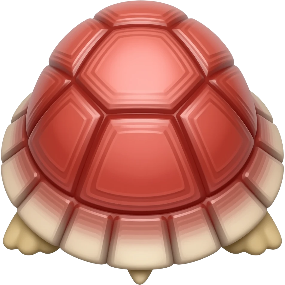 red marko kart turtle shell, hyper realistic highly detailled emoji