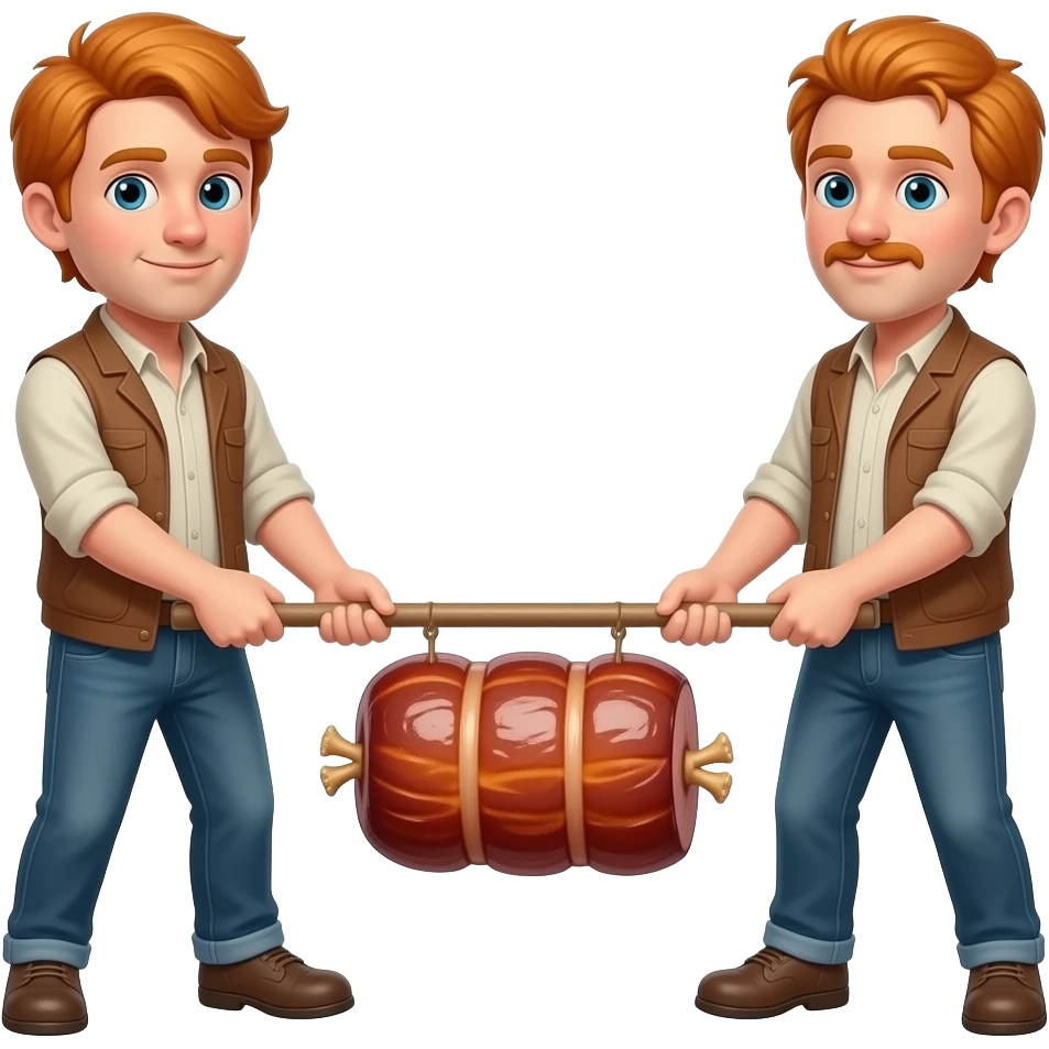 ginger hobos pulling pork roast emoji