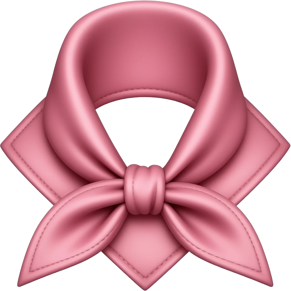 Pink handkerchief emoji