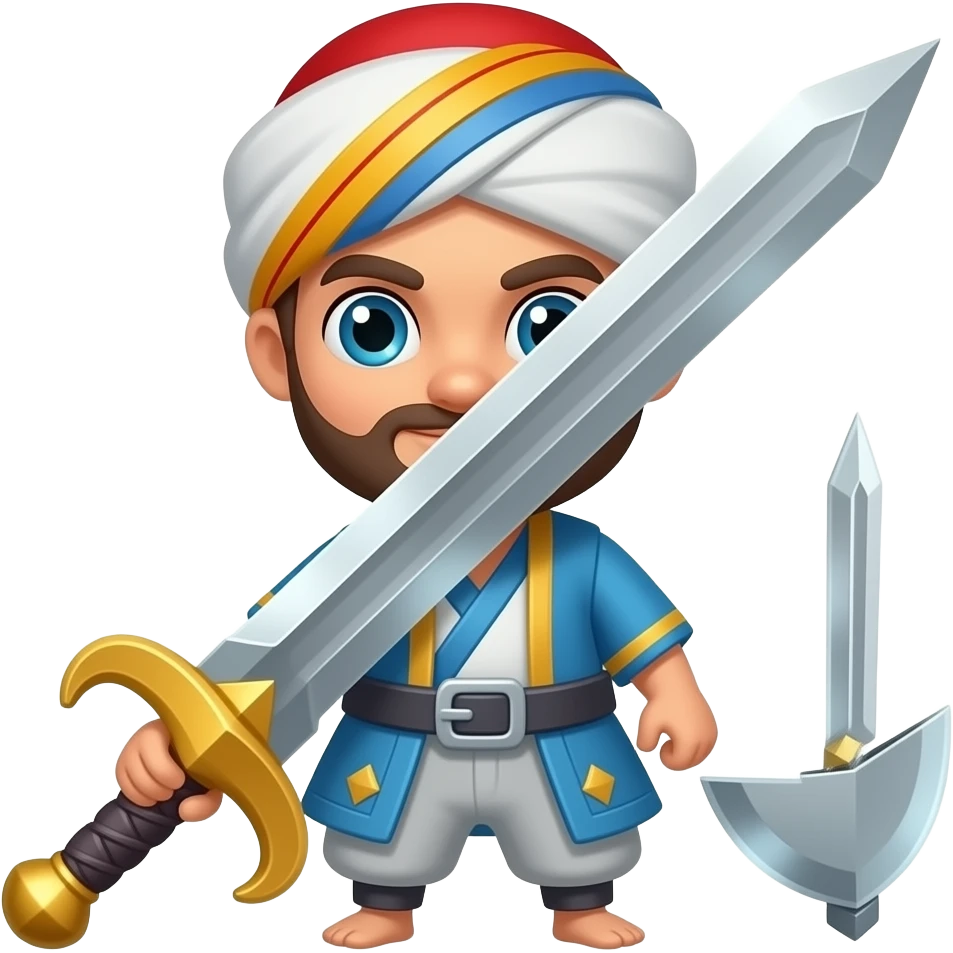 it's a sword of ali maula it has spilt end from front emoji