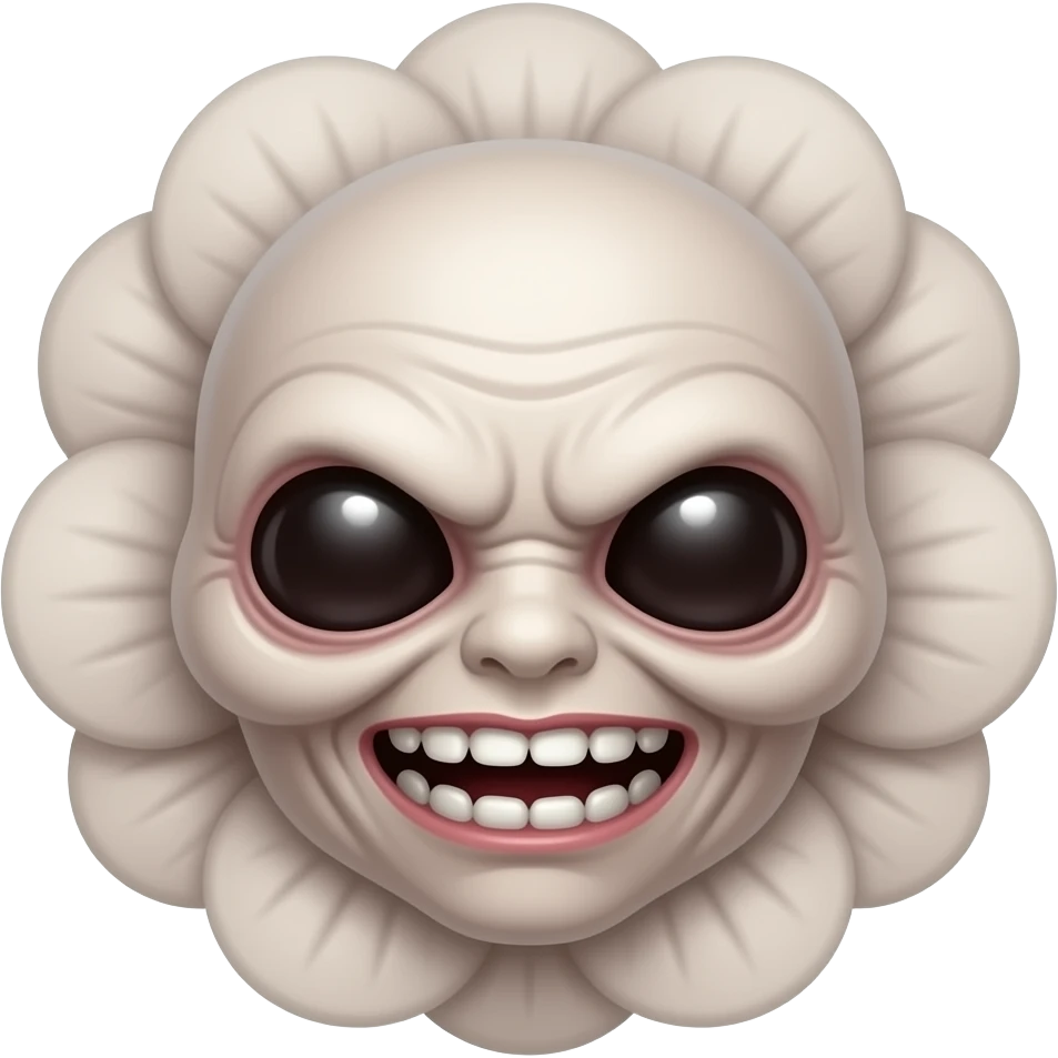 demogorgon From stranger things series face with flower like face emoji