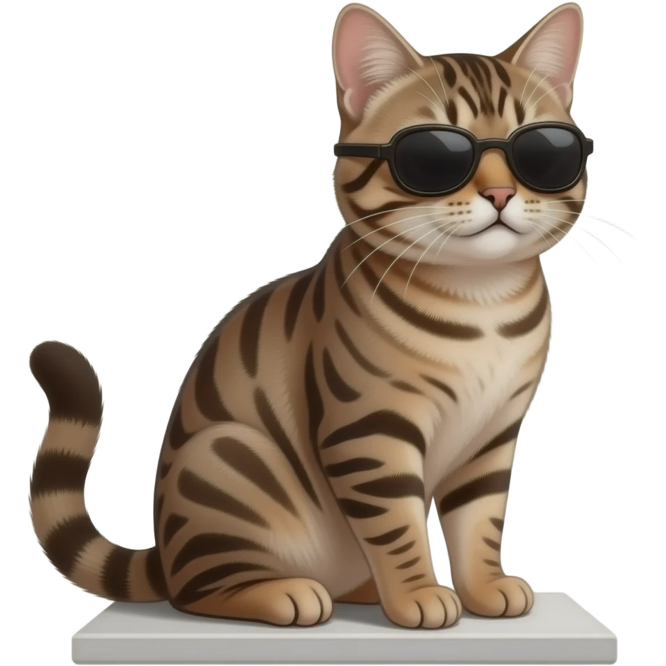 Cat wearing sunglasses emoji