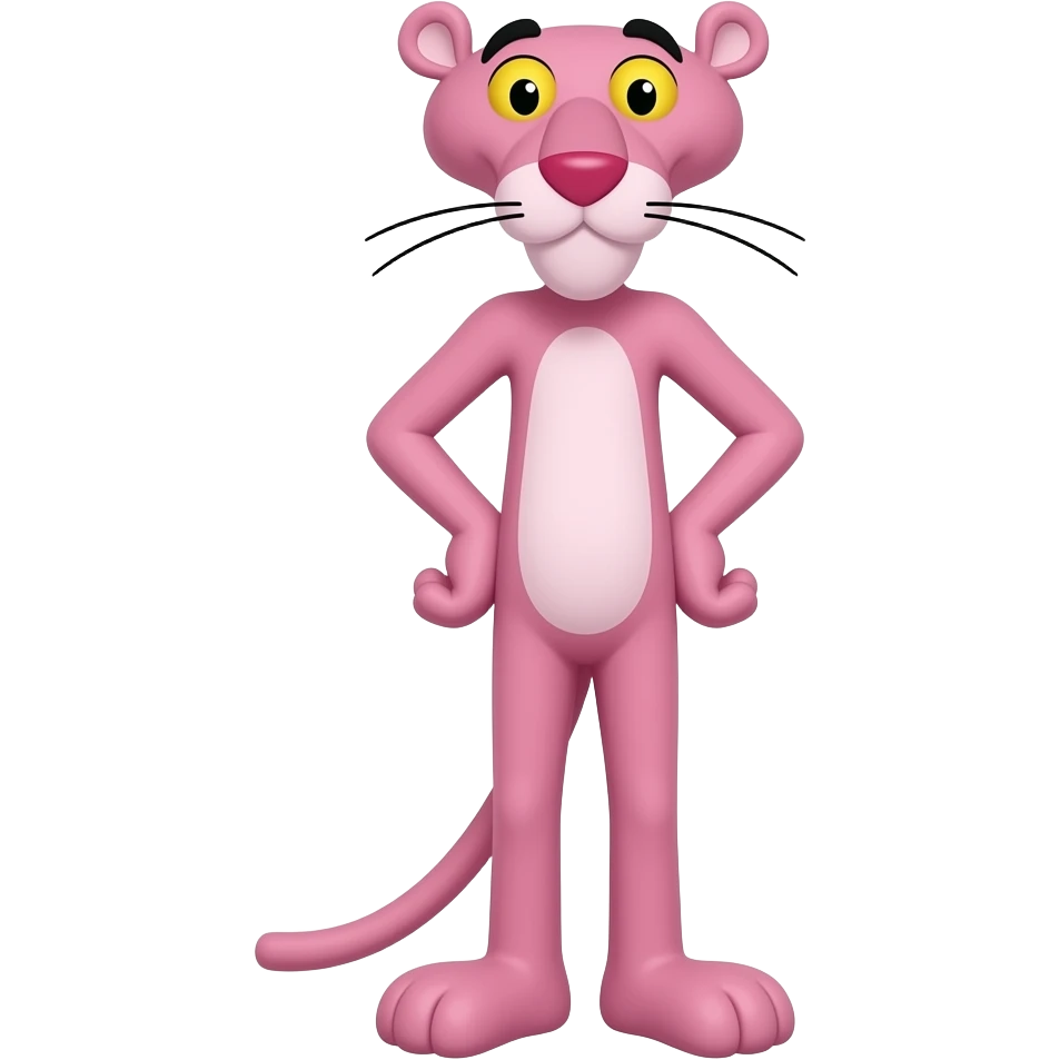 La panthère rose emoji