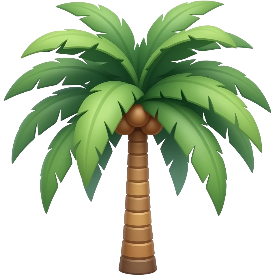 outline of a palm tree emoji