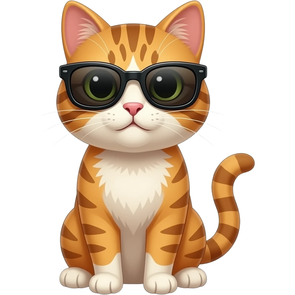 Cat wearing sunglasses emoji
