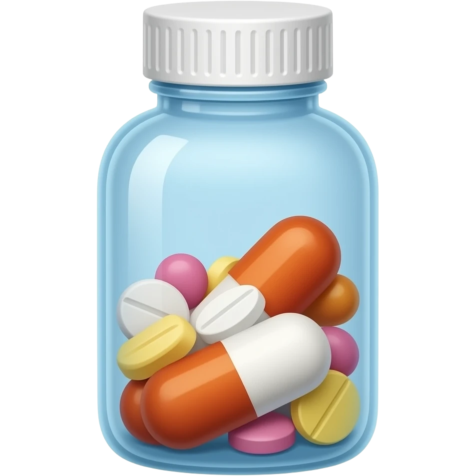 Medicines in a bottle emoji