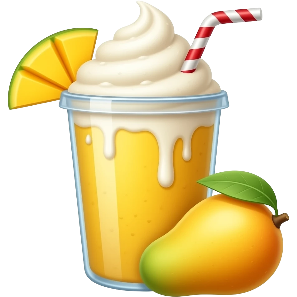 Mango shake emoji