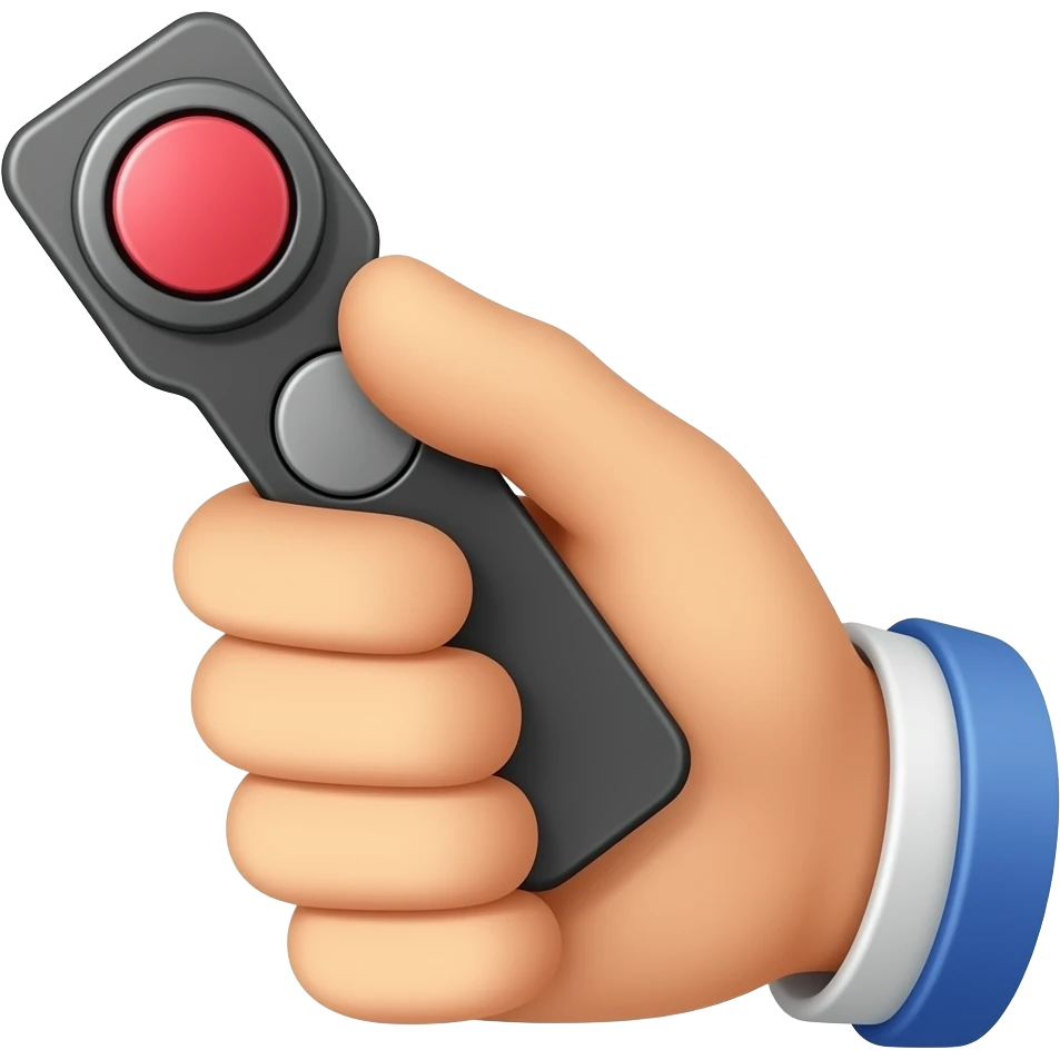 button clicker in hand emoji