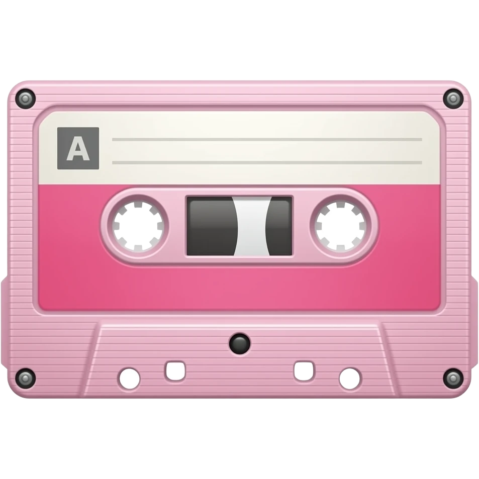 EXTREMELY LIGHT PINK wire  cassette emoji
