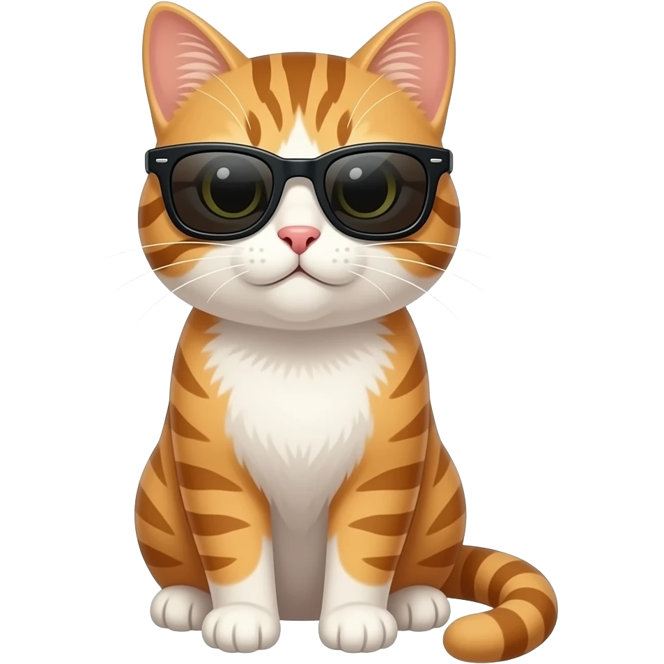 Cat wearing sunglasses emoji