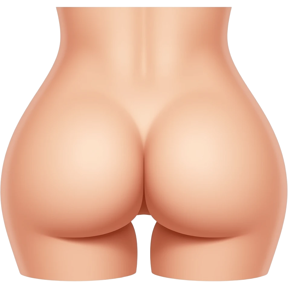 Naked woman with  vagina emoji