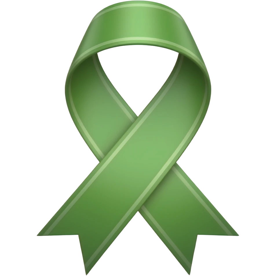 Green ribbon emoji