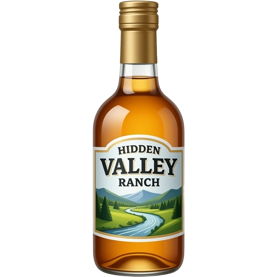 Hidden valley ranch bottle emoji