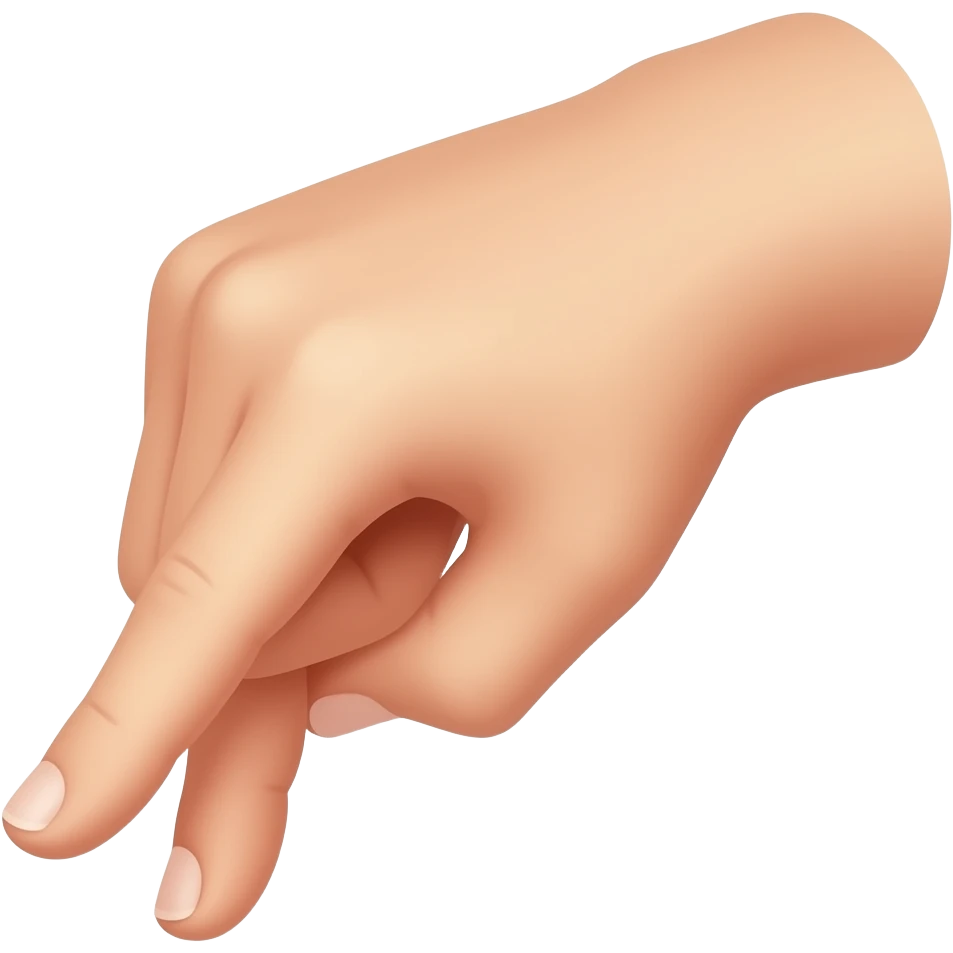 the image is a female hand gesturing open and close the finger tips . the tips are all pointing down emoji
