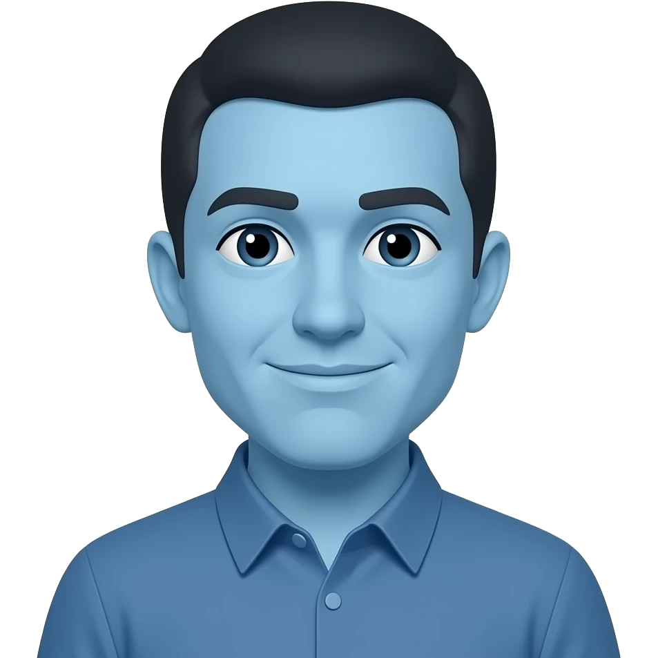 emoji bleu emoji