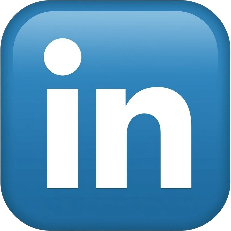 linkedin logo, premium ultra deep colour, pixel 8000:8000, png, background transparent. emoji
