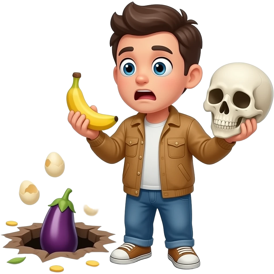 🍆🕳️🤫😱👀🫪🍌💀🫂🌽 emoji