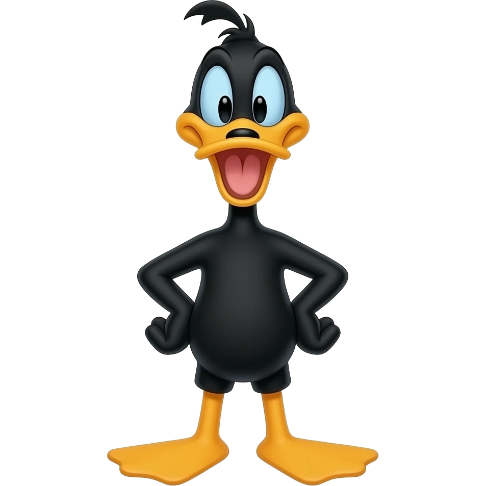 Daffy Duck from Looney Tunes emoji
