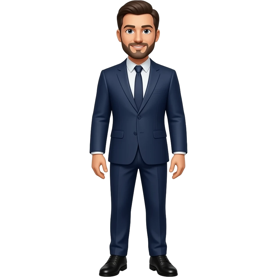A business man with a short beard emoji