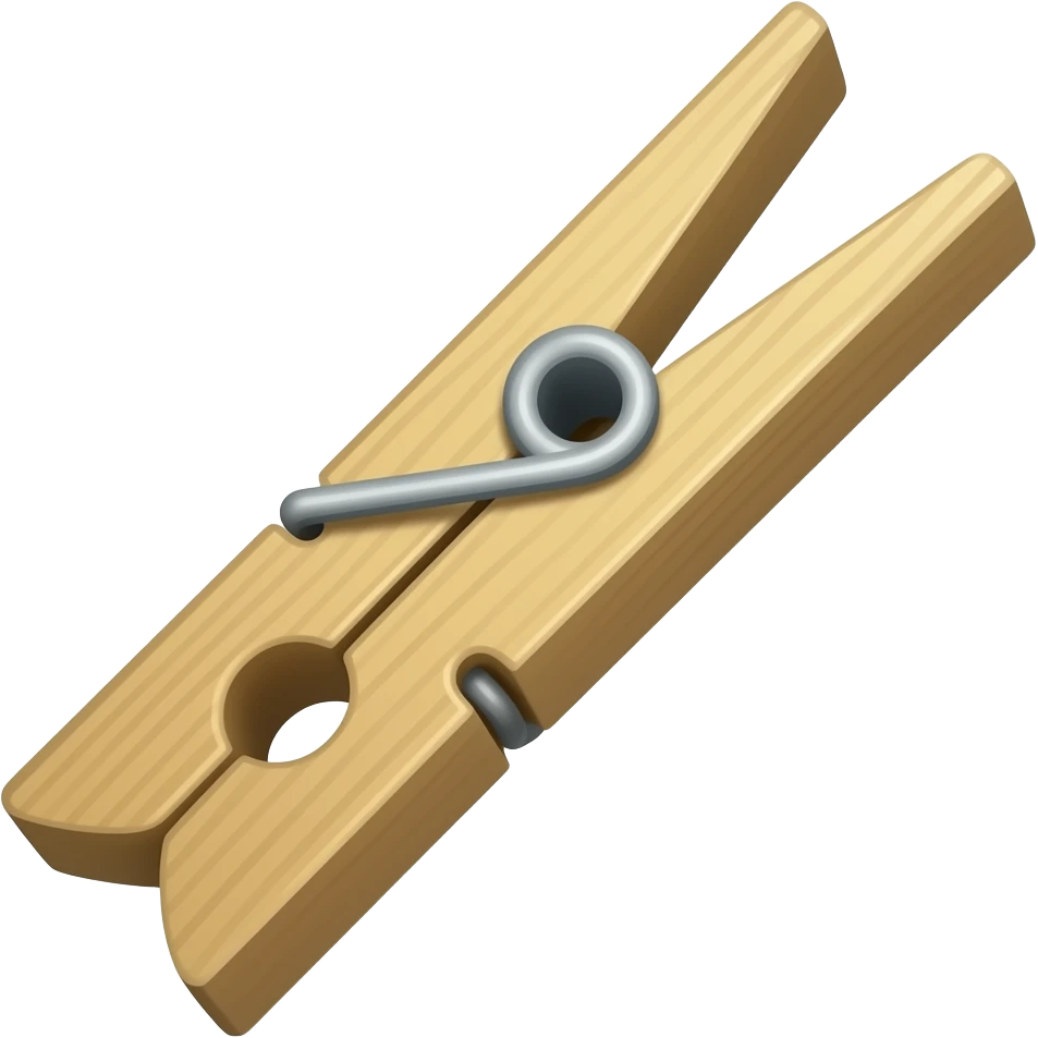 traditional clothespin emoji