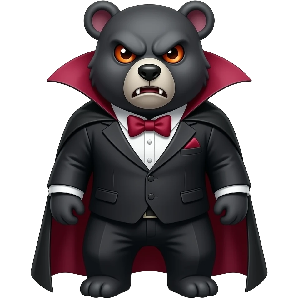 angry bear Vampire emoji