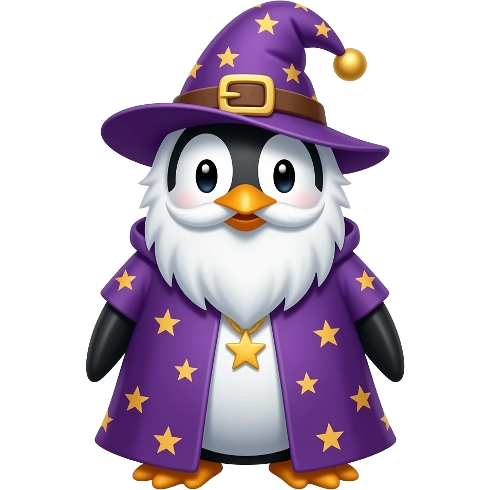 Penguin Wizard emoji