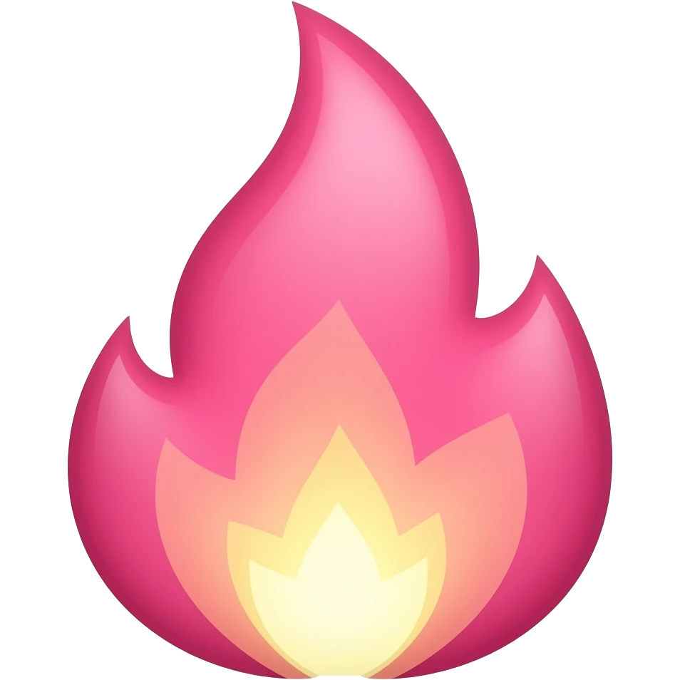 pink fire emoji