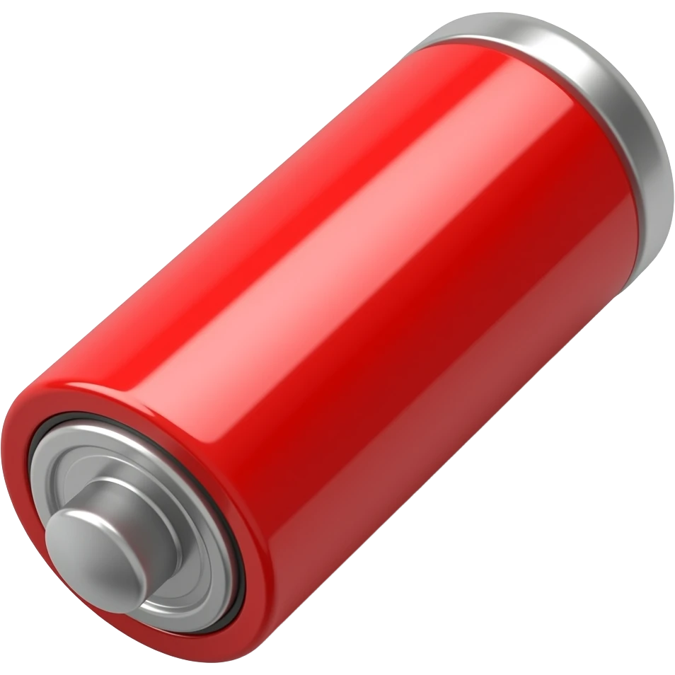 🪫 red battery emoji