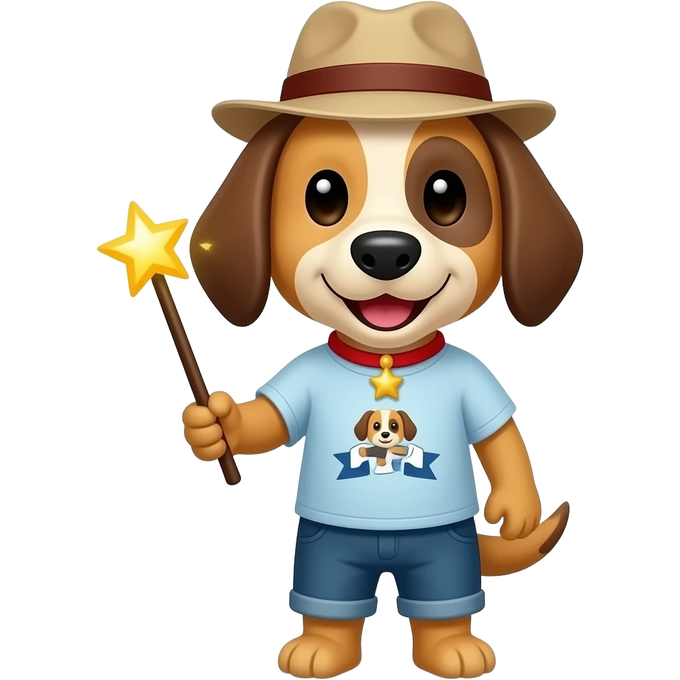 🐶🎩👕🪄 emoji