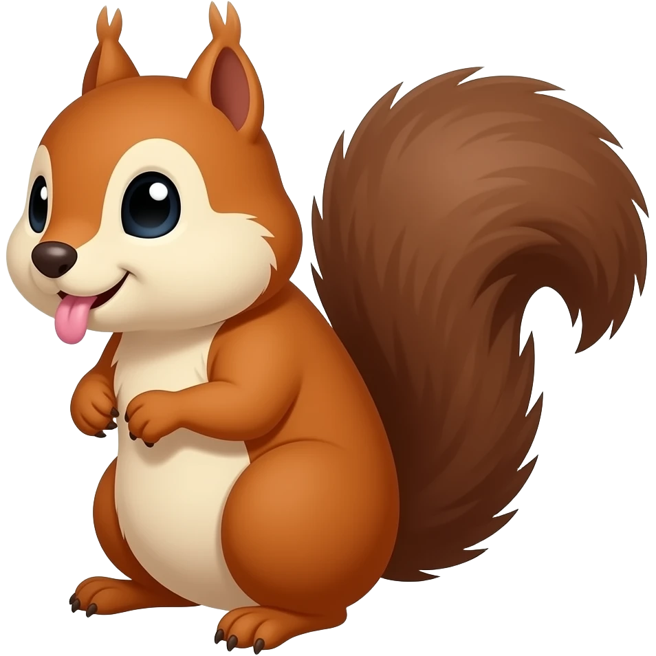 Farting chipmunk emoji