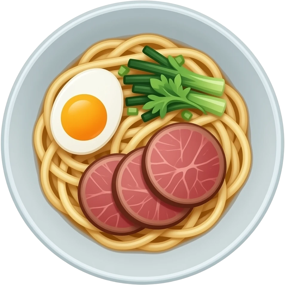 удон как второе блюдо на тарелке без яйца с говядиной emoji