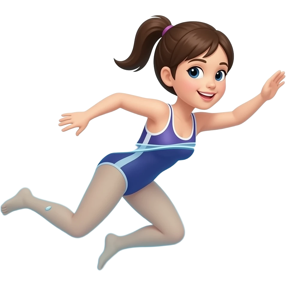 Girl swimming emoji