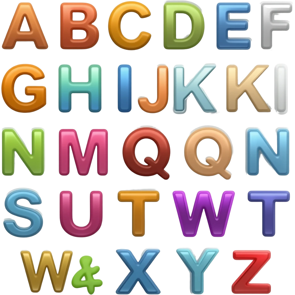 alphabet emoji