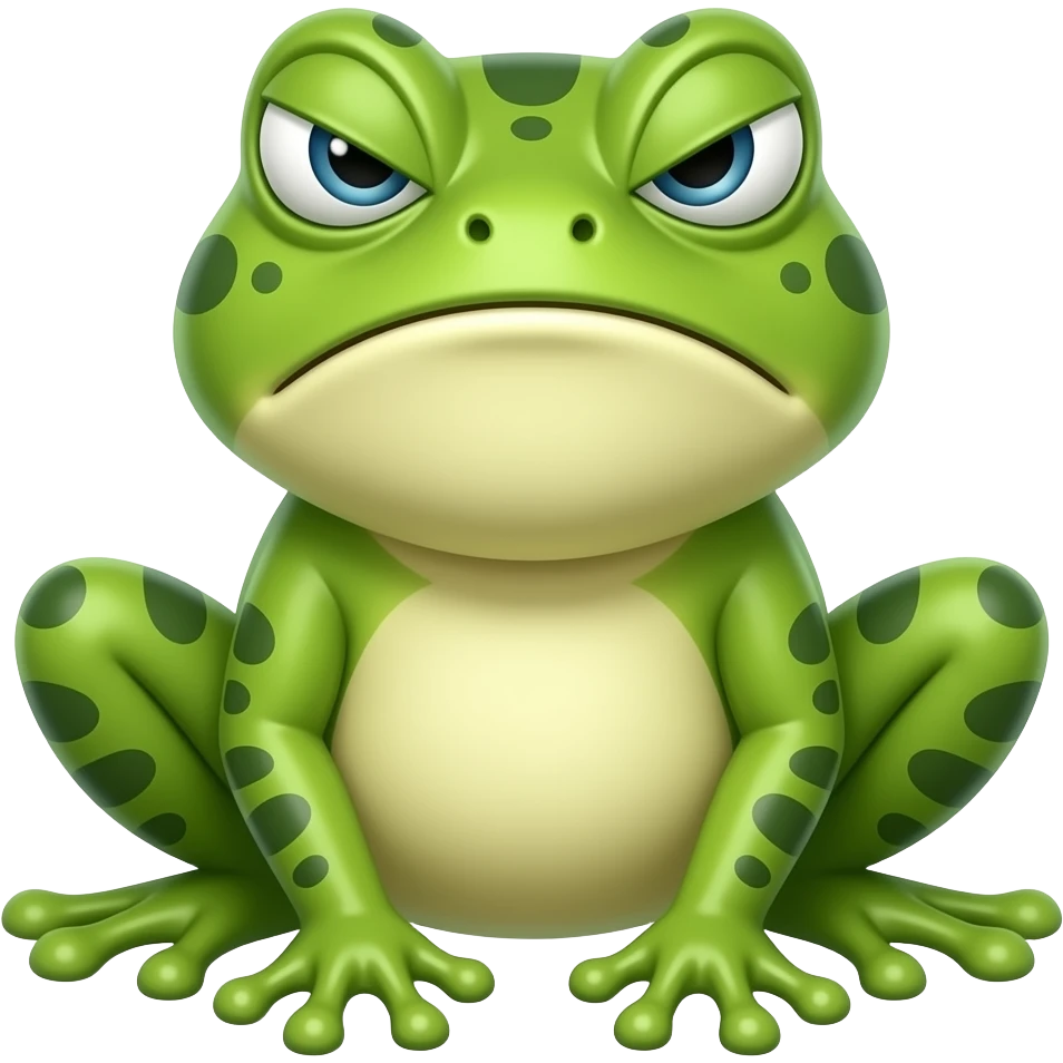 angry frog emoji