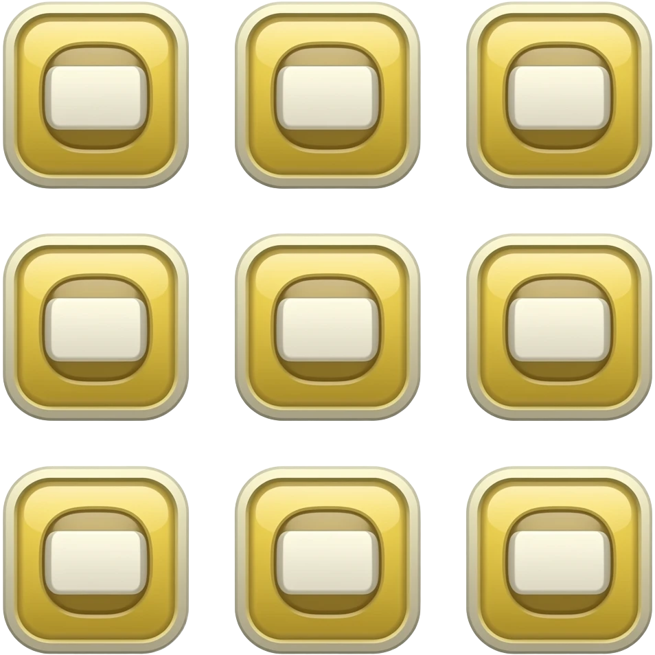 Repetition of the square symbol emoji