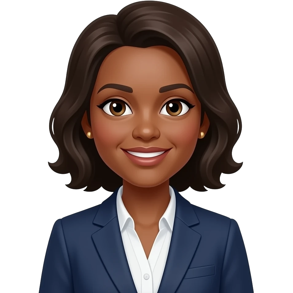 dark-skinned woman running for public office emoji