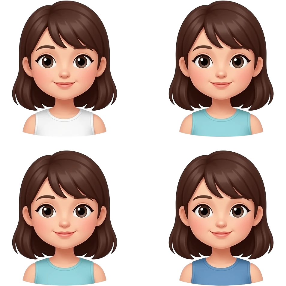 اريد صور لنفس الفتاة بحركات اخرى emoji