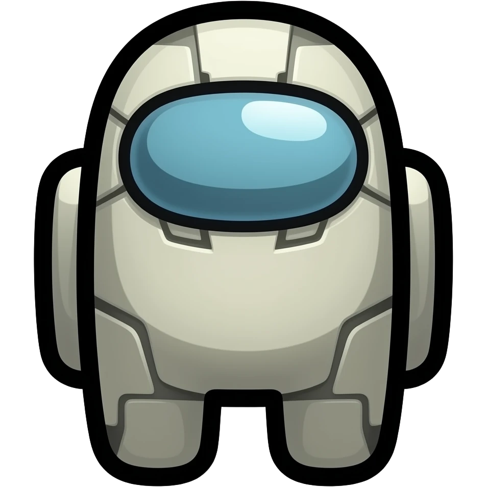 Un among us pero que sea igual pero sin cosas roboticas emoji
