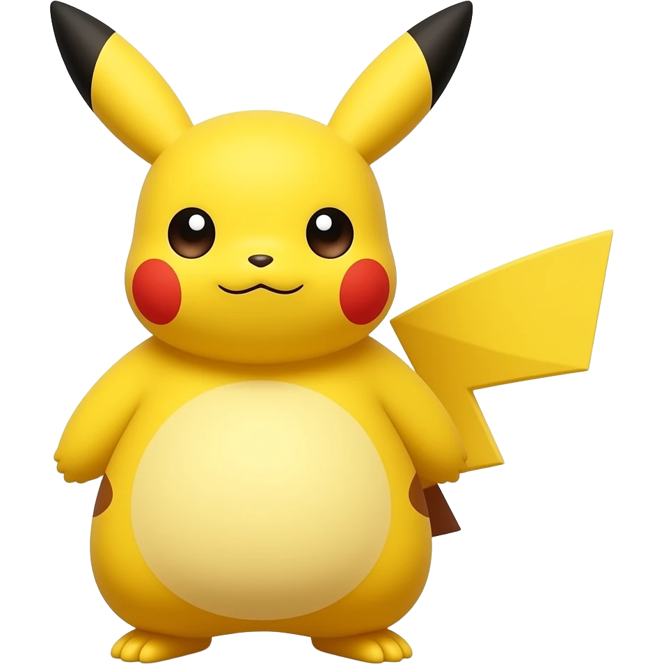 Pikachu with a butt emoji