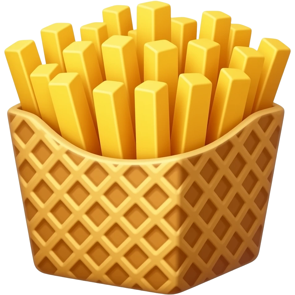 waffle fries emoji