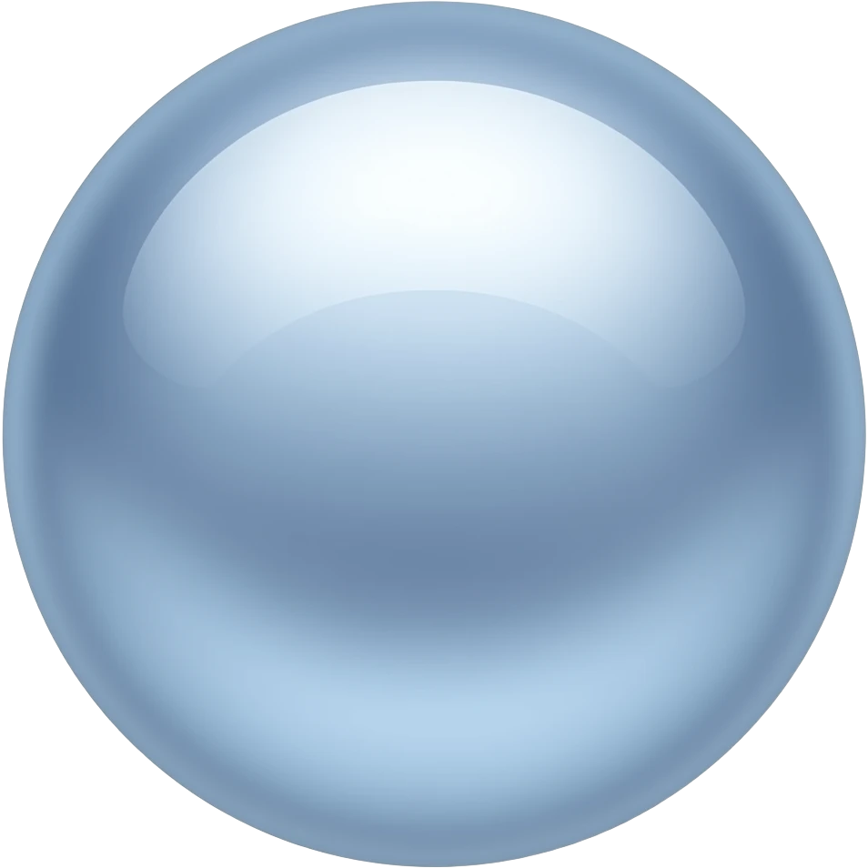 Blue pure pearl emoji