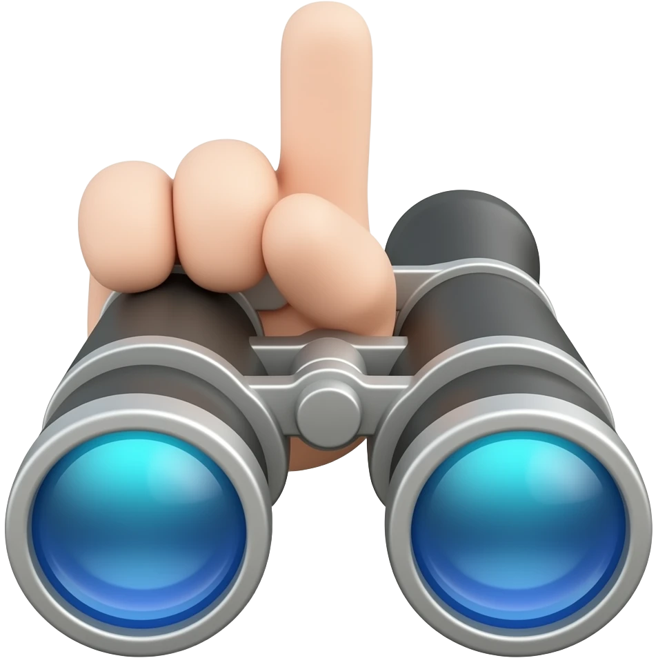 Hand sign for Binocular celebration emoji