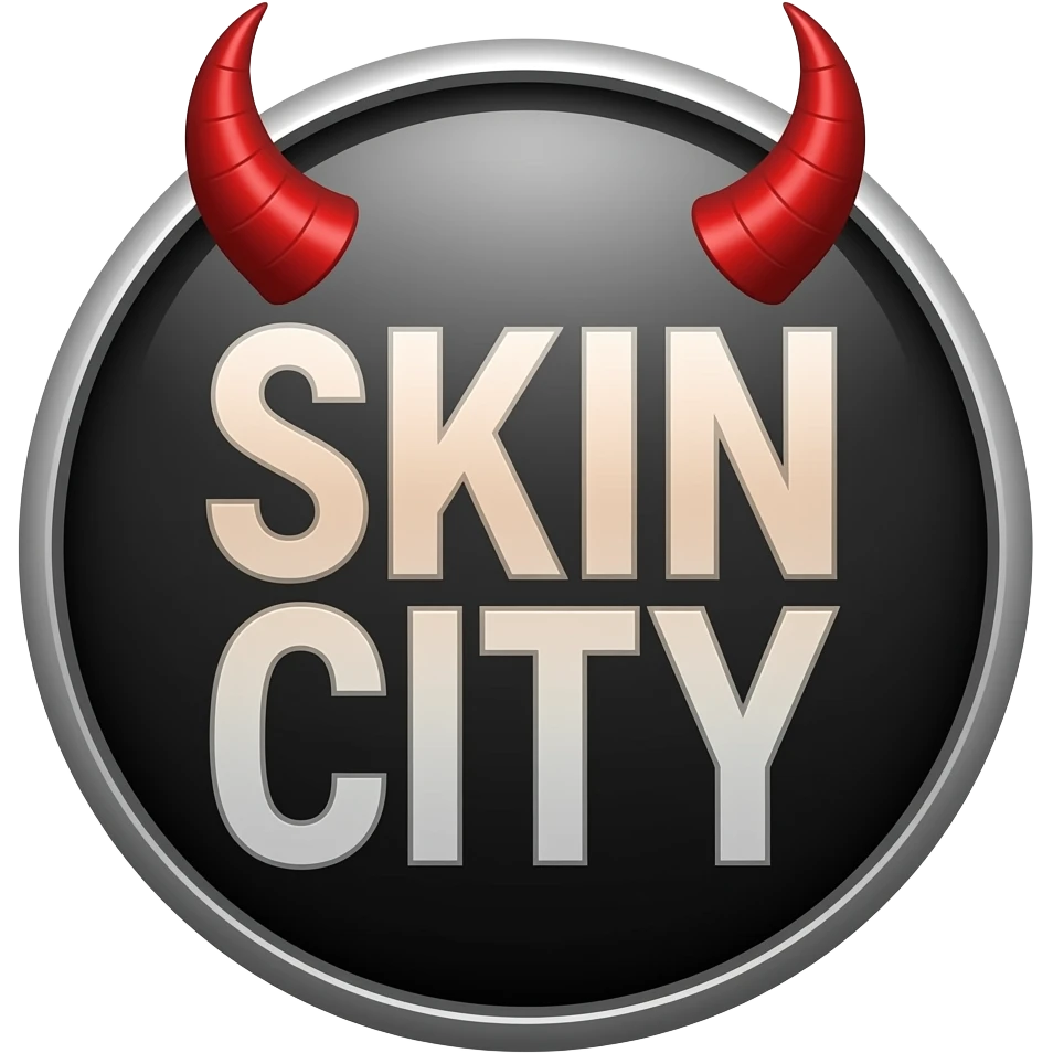 Skin city badge, devil emoji