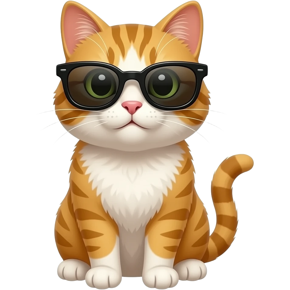 Cat wearing sunglasses emoji