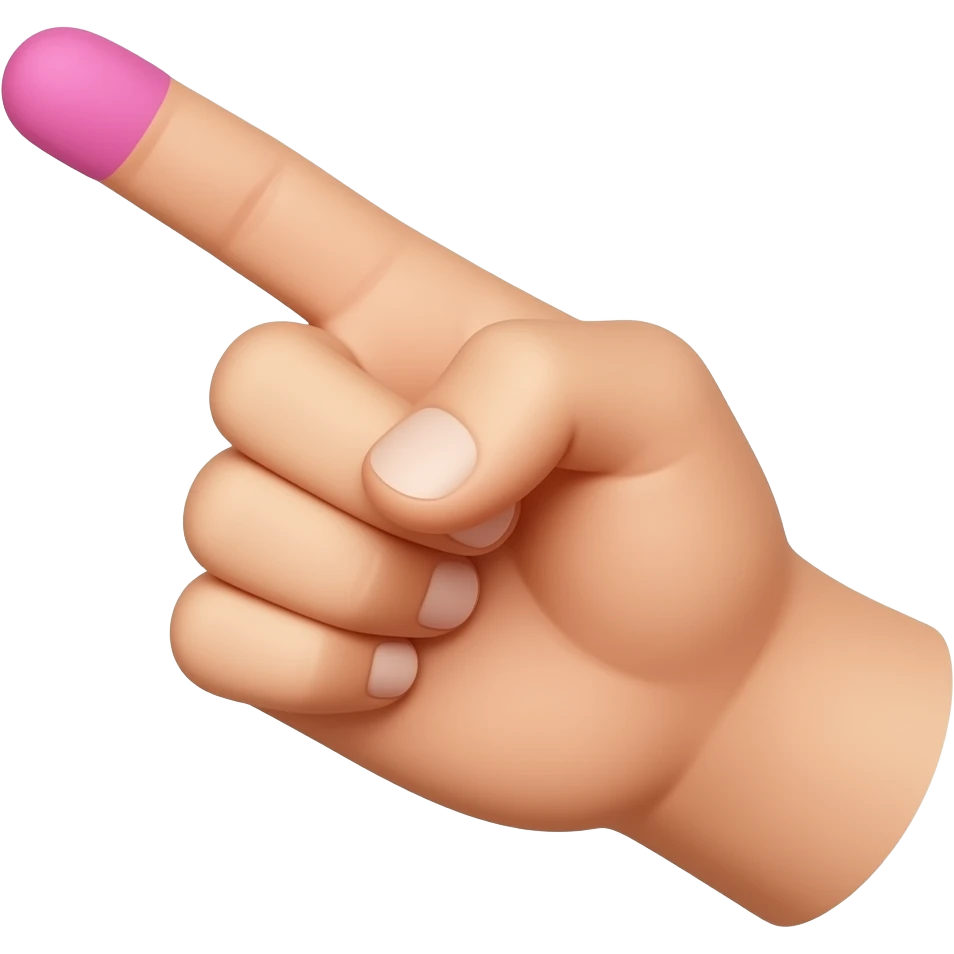 pinky up with the pinky facing side ways emoji