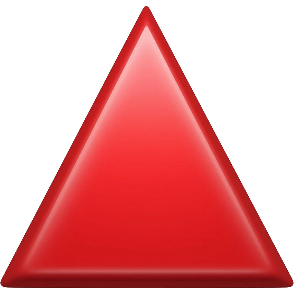 triangular red flag emoji