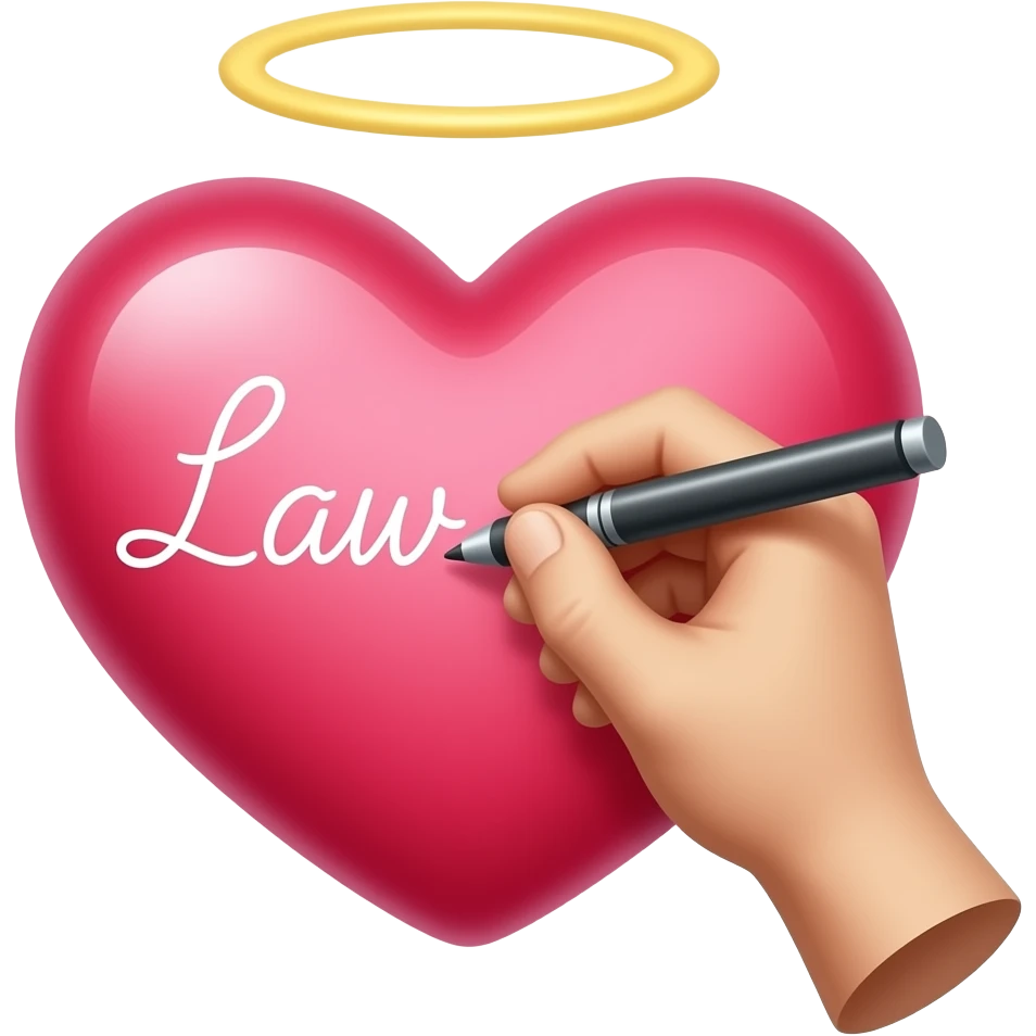 make  an emoji from this “I will put my law in their minds  and write it on their hearts. I will be there God backed off of Jeremiah 31:31-40 emoji